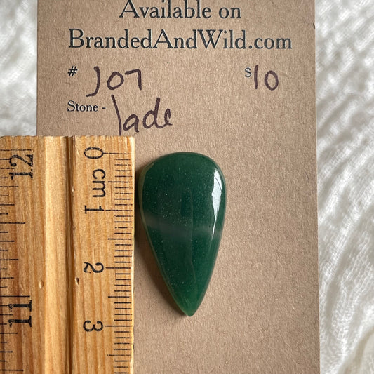 Jade Cabochon - J07 79A4DC81-AC52-4B52-8330-89DACAD9B572 Brandedandwild.com