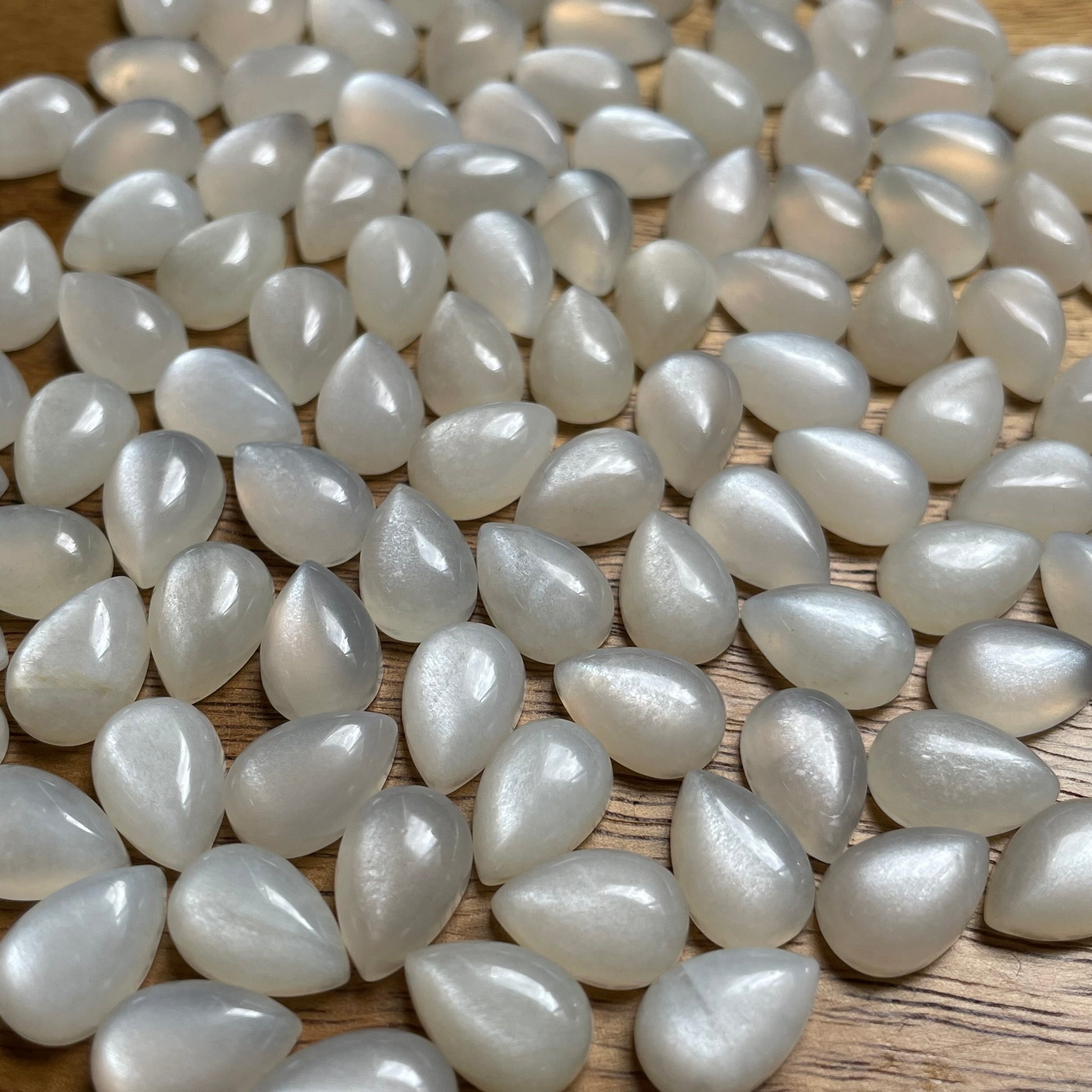 White Moonstone - 8x12 mm WM02 79B84ABC-B1CA-42DE-A52A-8494159413AB Brandedandwild.com