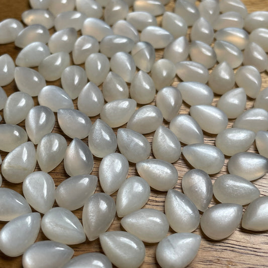 White Moonstone - 8x12 mm WM02 79B84ABC-B1CA-42DE-A52A-8494159413AB Brandedandwild.com