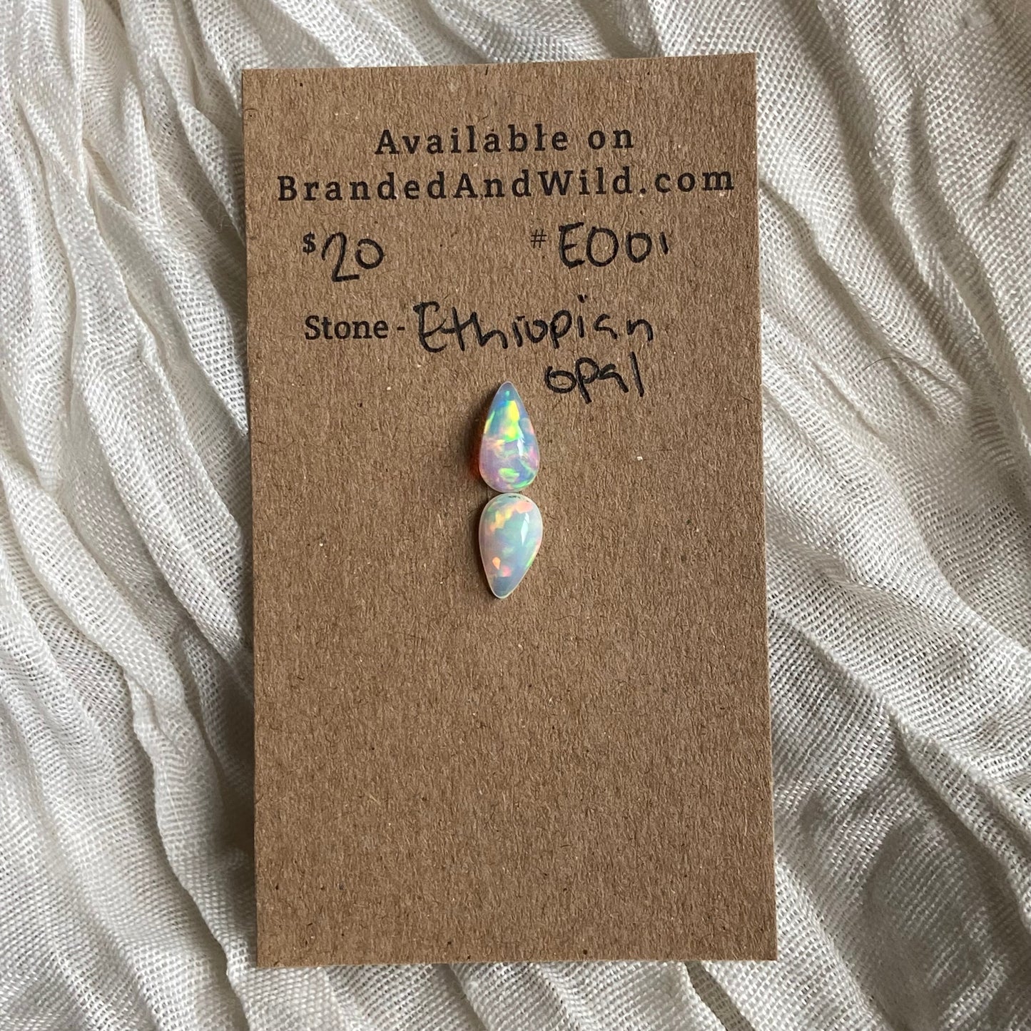 Ethiopian Opal Cabochon - EO01 79C0105D-E3AB-46FE-8C02-4EF6A3050D01 Brandedandwild.com