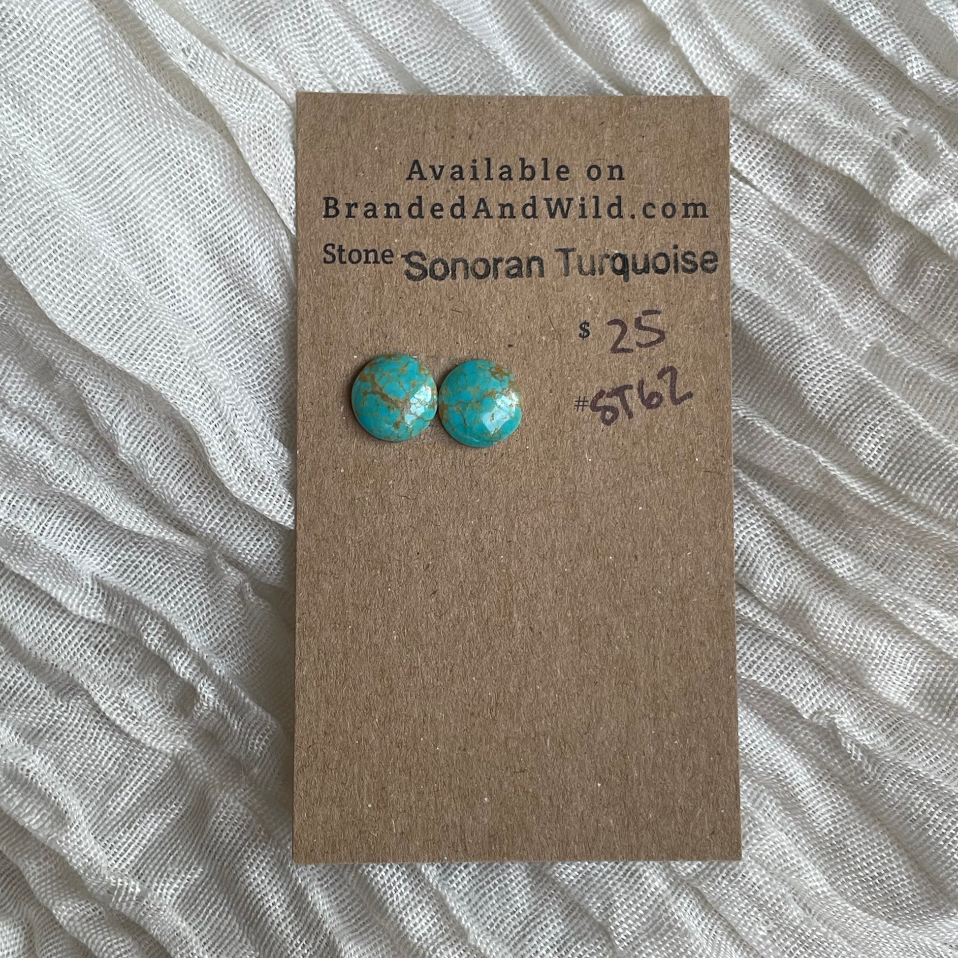Sonoran Turquoise Cabochon - ST62 79E73362-6248-476F-B332-D52F6643A905 Brandedandwild.com