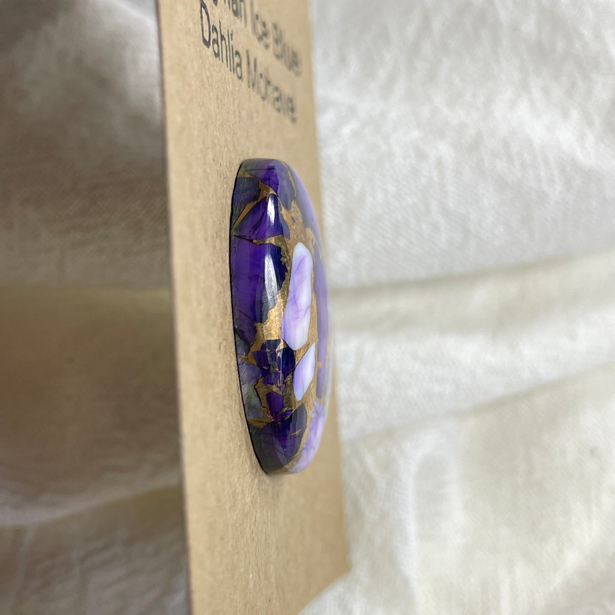Kingman Ice Blue Dahlia Cabochon - KID86 79FA4919-69E8-47A1-B433-6CF089FF8747 Brandedandwild.com
