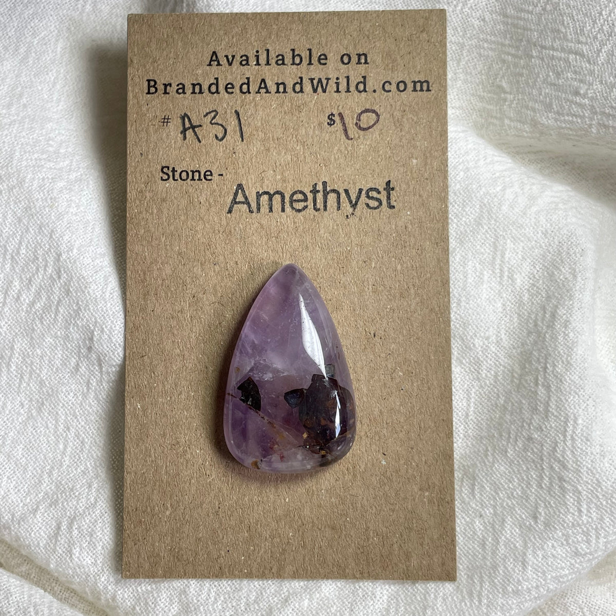 Amethyst Cabochon - A31 7A08CC6C-1C7D-46A2-9E7B-AEF01F254A10 Brandedandwild.com