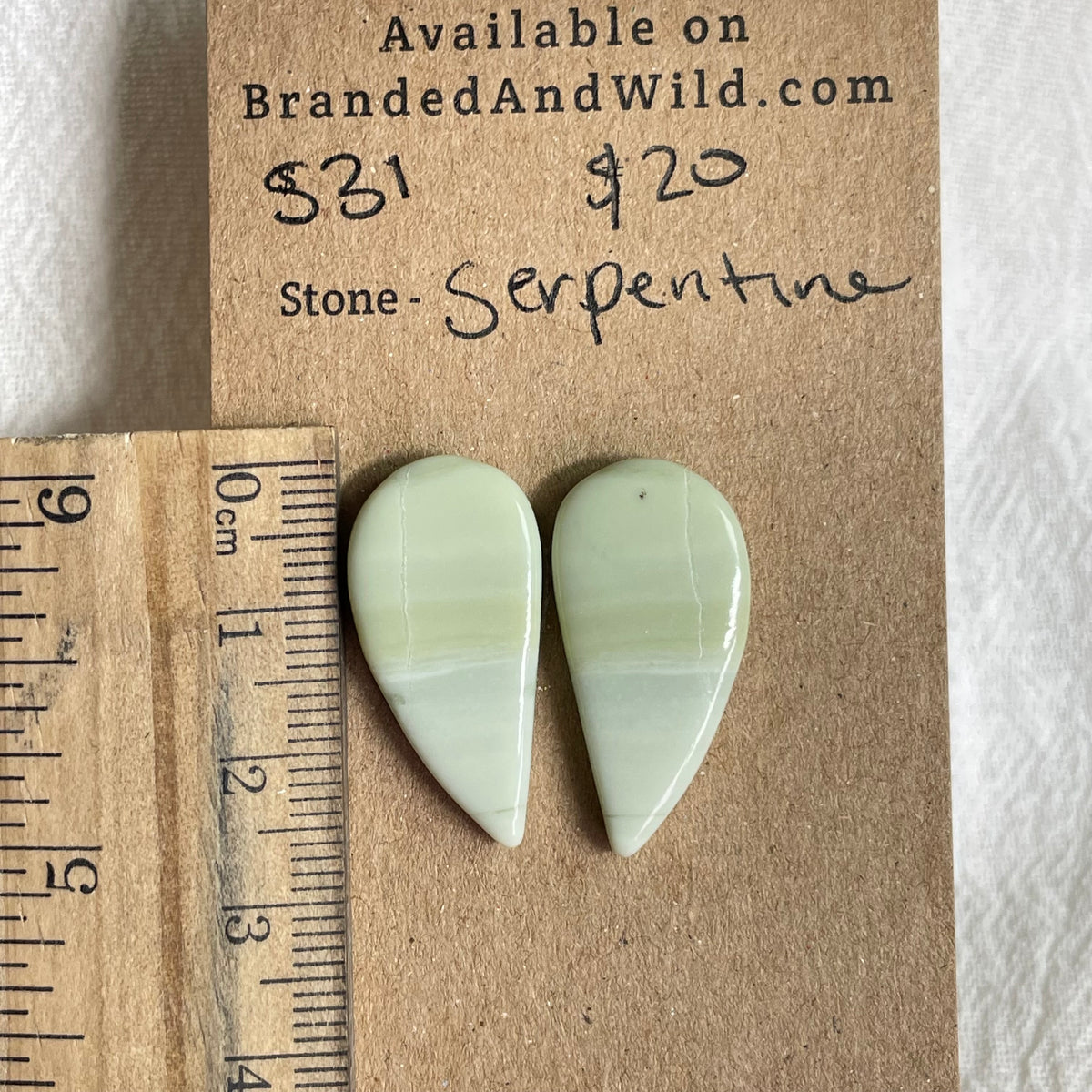 Serpentine - Cabochon - S31 7A0AEE3B-D32B-4674-8237-A8A2D7F575D1 Brandedandwild.com