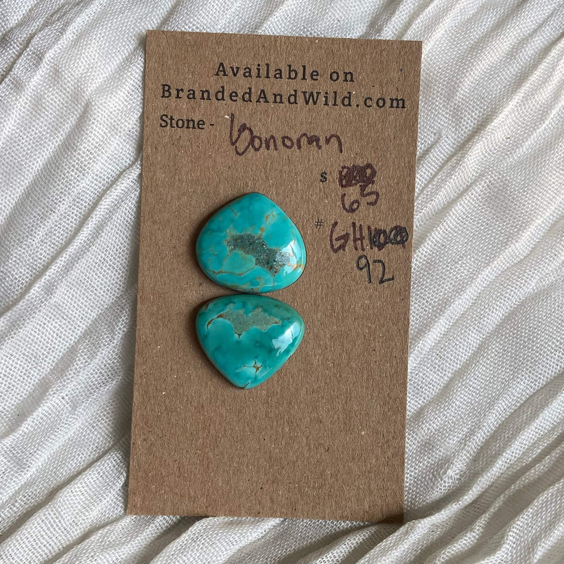 Sonoran Turquoise Cabochon - ST92 7A248EF2-21DE-4AC8-A829-A1E5F622E1E4 Brandedandwild.com