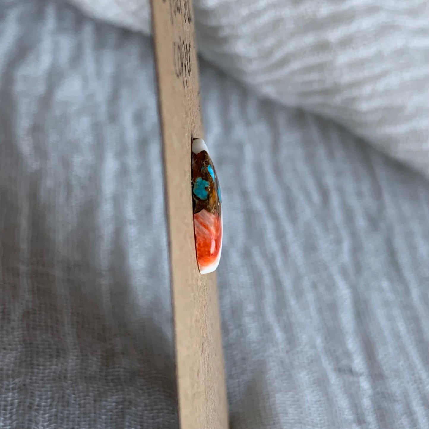 Turquoise, Oystershell, Copper Cabochon - TOC57