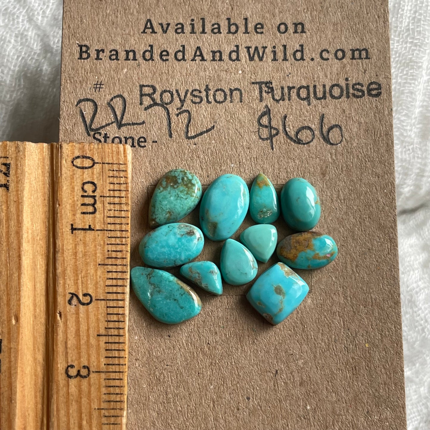 Royston Turquoise Cabochon - RR72 7A3BF158-8CDD-43AB-95D3-E8BE9EDC7296 Brandedandwild.com