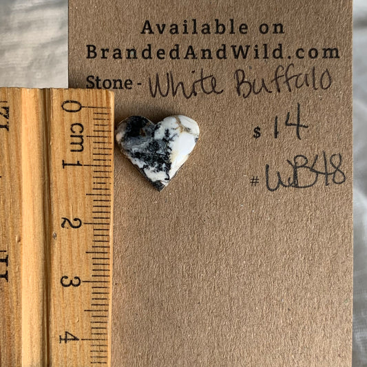 White Buffalo Cabochon - WB48