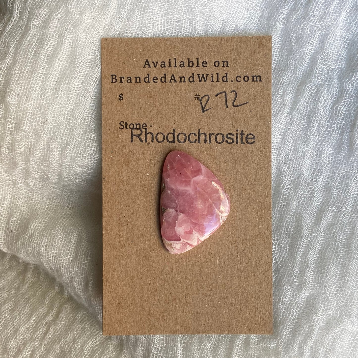 Rhodochrosite Cabochon - R72