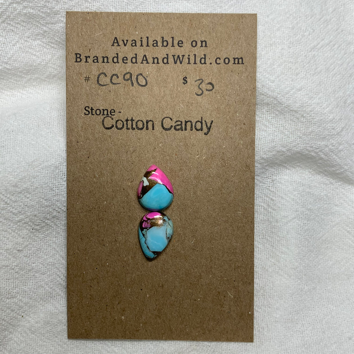 Cotton Candy Cabochon - CC90 7A816345-544F-4616-8482-B97B4DBB0D3B Brandedandwild.com