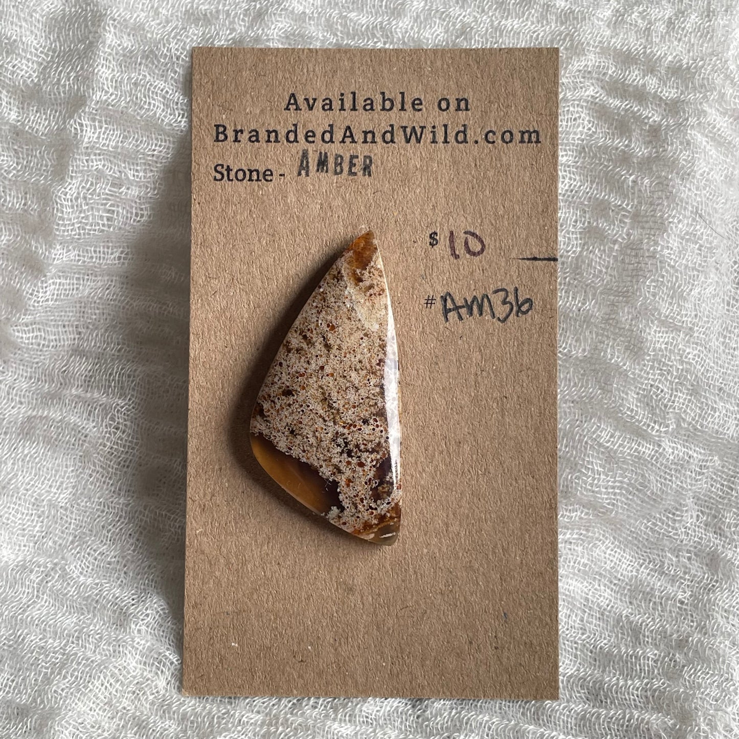 Amber Cabochon AM36 7A93B5A9-3884-46BD-B60C-D1DFD490F0EC Brandedandwild.com