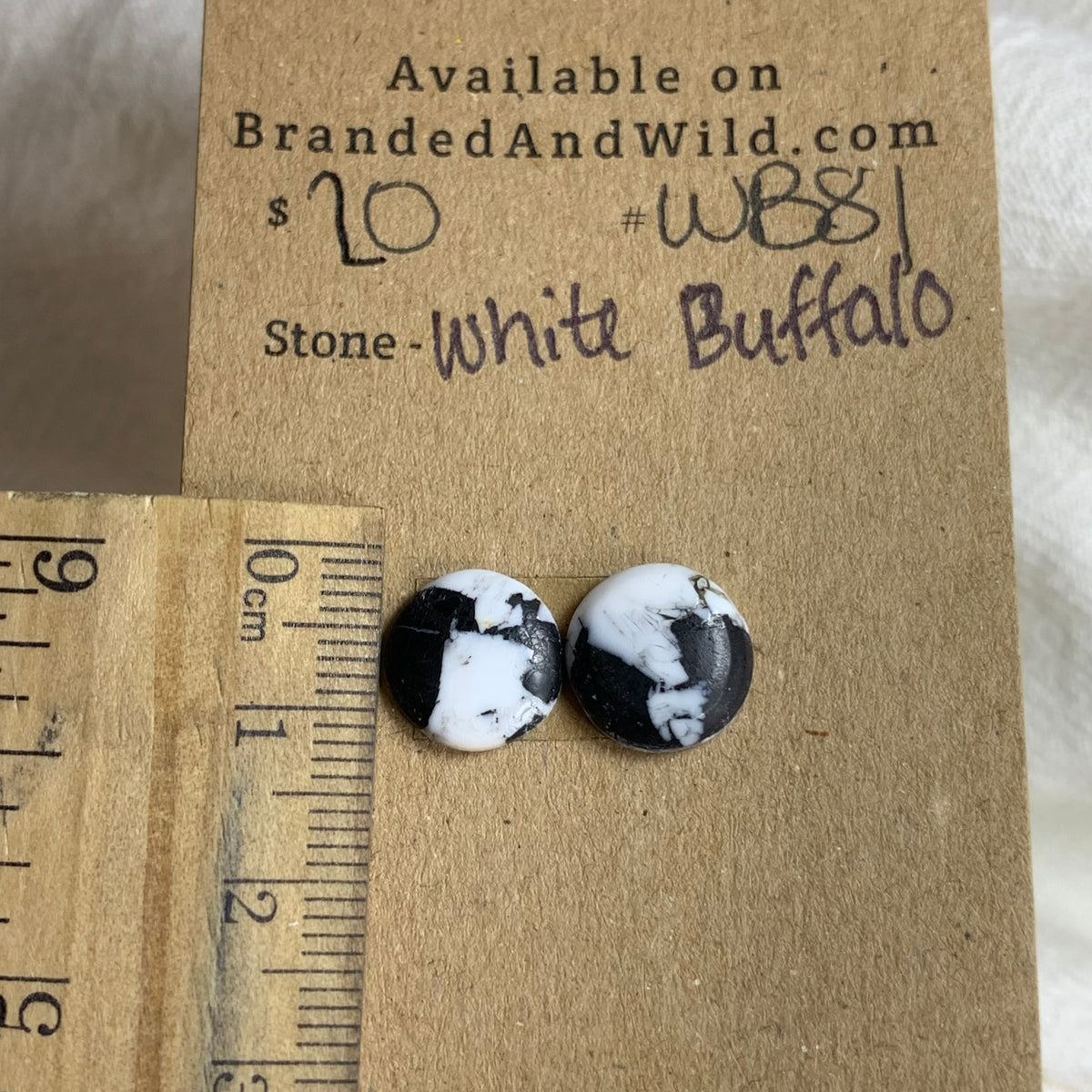 White Buffalo Cabochon - WB81 7A988223-6D1B-494C-B153-795668362EA8 Brandedandwild.com