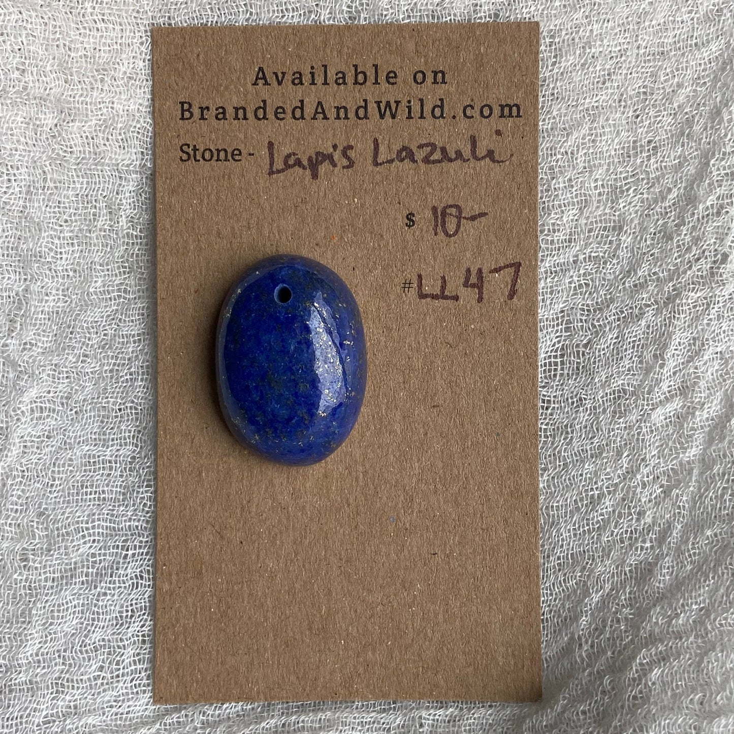 Lapis Lazuli Cabochon -Drilled- LL47