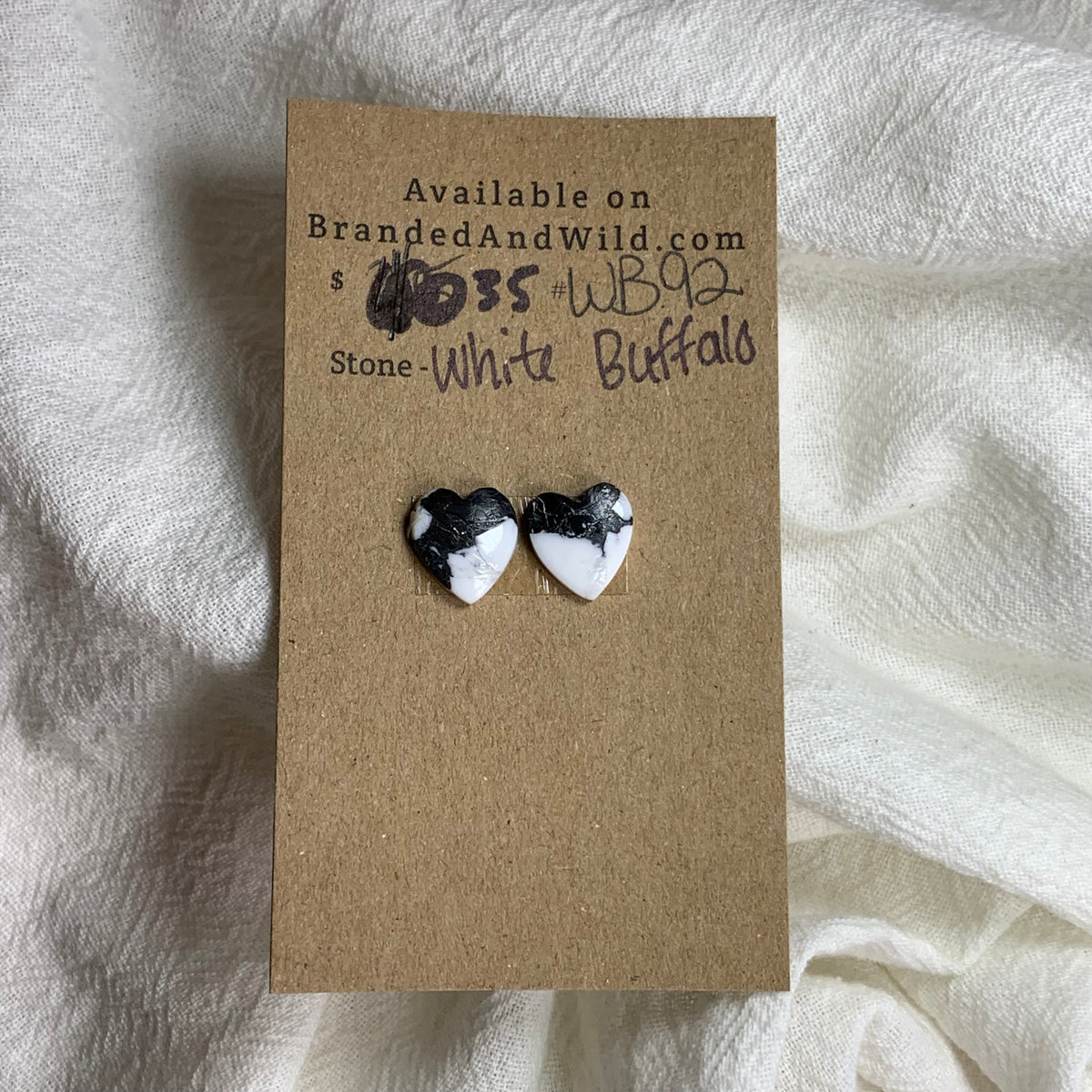 White Buffalo Cabochon - WB92 7AB13738-4AE0-4EA4-B009-E2CA6944D967 Brandedandwild.com