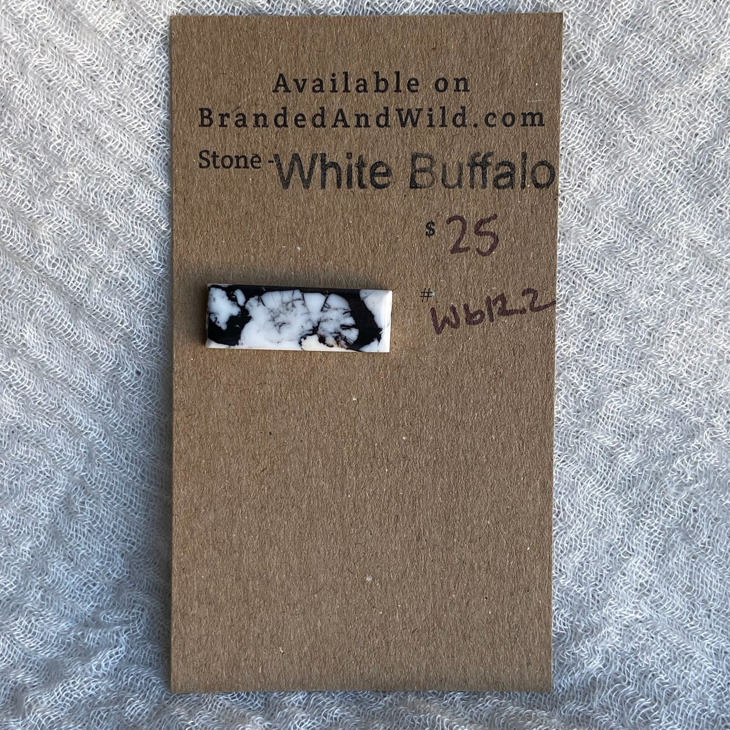 White Buffalo Cabochon - WB122