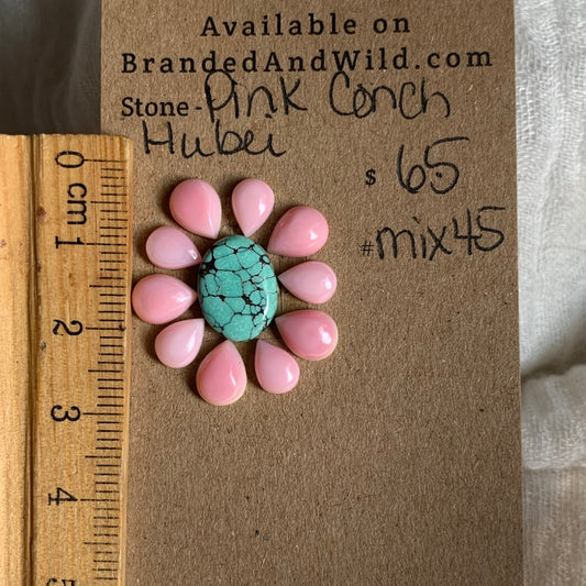 Hubei / Pink Conch Cabochon - Mix45