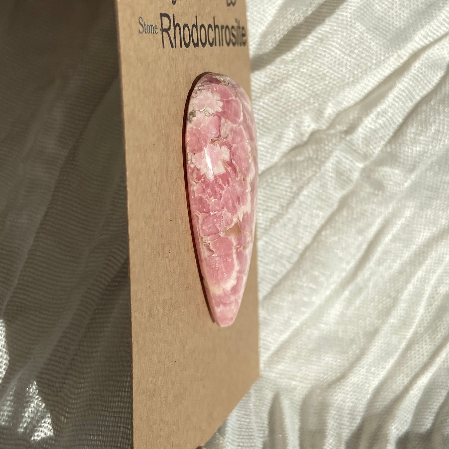 Rhodochrosite Cabochon - R43 7AEE1A54-73F5-43FE-A84D-0E9EF4B97723 Brandedandwild.com