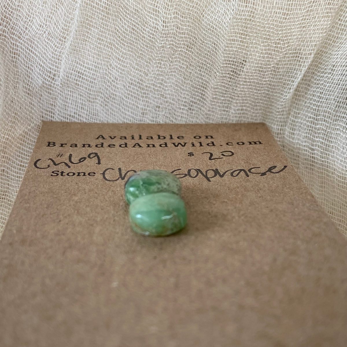 Chrysoprase Cabochon - Ch69 7B0A2797-CACE-4C66-9A8D-4C33EB0B5E58 Brandedandwild.com