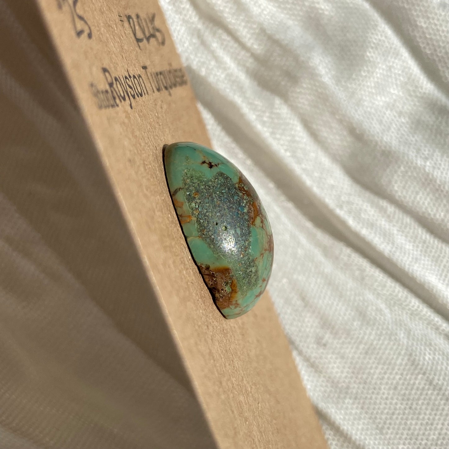 Royston Ribbon Turquoise Cabochon RR45 7B180F77-6BD3-4D8A-92D4-B1750AFB102E Brandedandwild.com