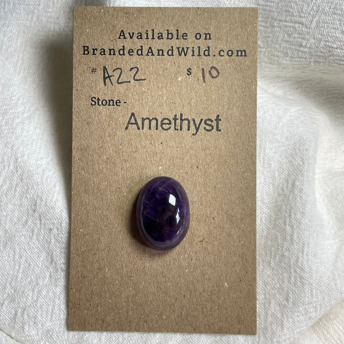 Amethyst Cabochon - A22 7B740164-B75E-49BA-8C23-8B9CC9180828 Brandedandwild.com