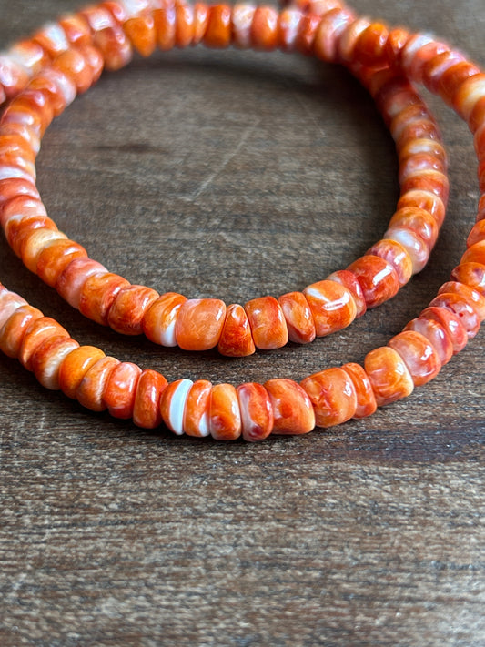 Natural Spiny Oyster Shell Beads 6mm 7B84E71D-FC31-40F5-9333-7EFE2A7DB49C Brandedandwild.com