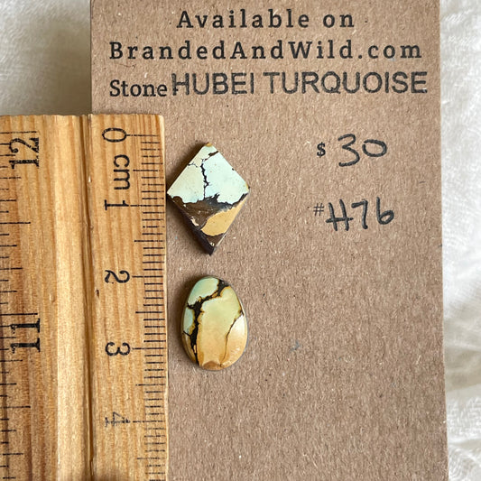 Hubei Turquoise Cabochon - H76 7BA89413-ED4F-464F-9247-3FFD7D55F5E2 Brandedandwild.com