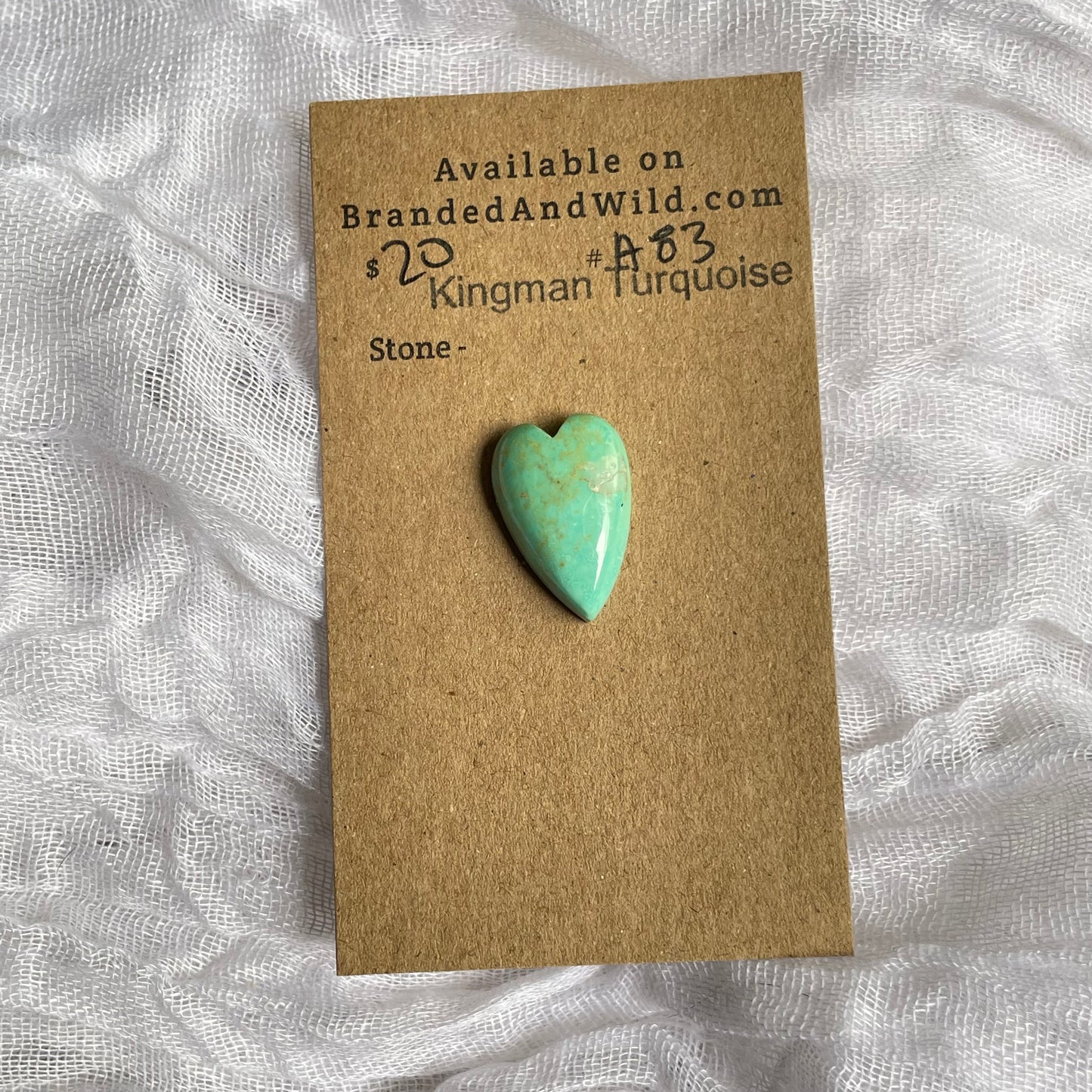 Kingman Turquoise Cabochon - KT82 7BAEE9CB-63F9-43BE-A00D-522666D3AECE Brandedandwild.com