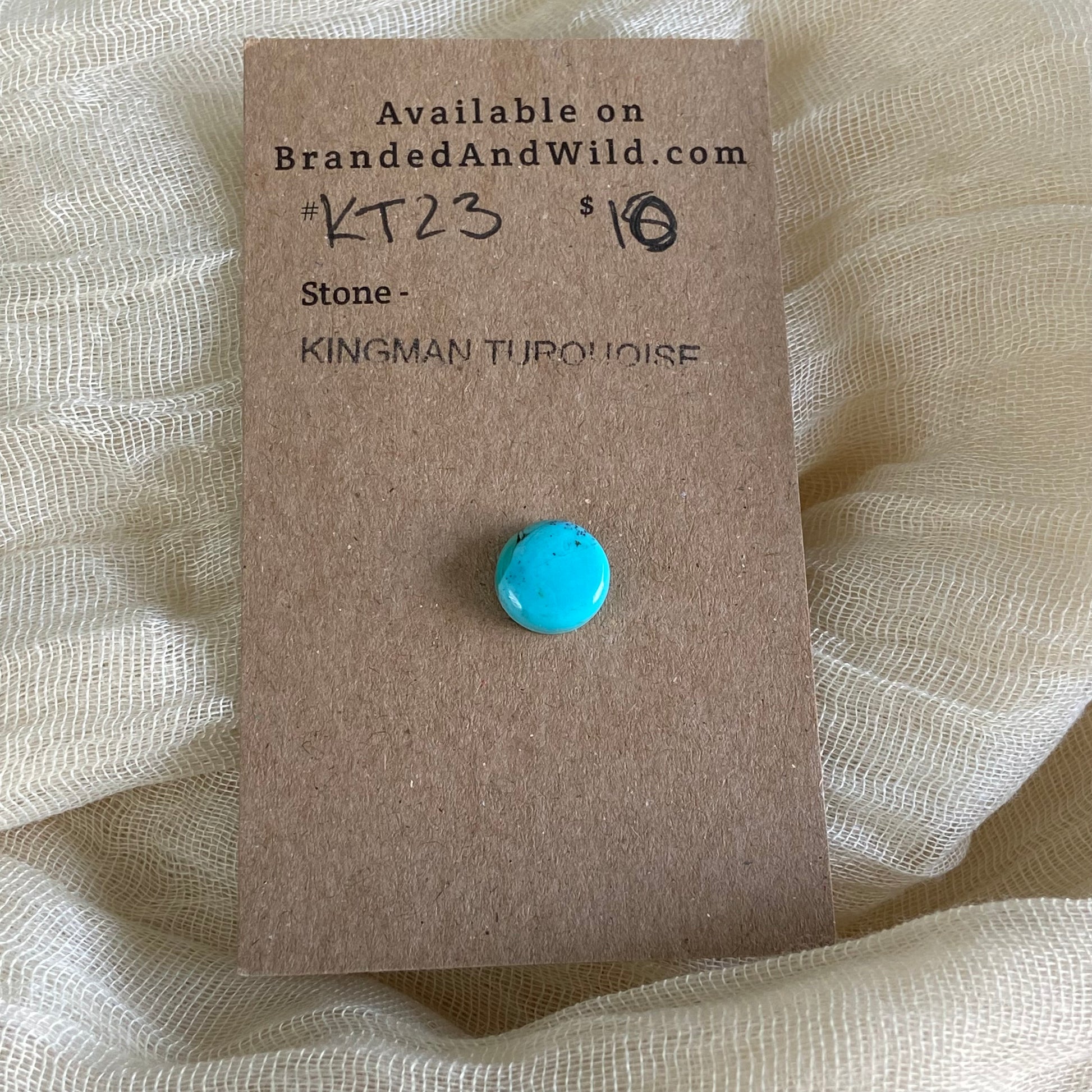 Kingman Turquoise Cabochon - KT23 7BB5AAC0-0EA7-461F-9476-33EEACEA15D2 Brandedandwild.com