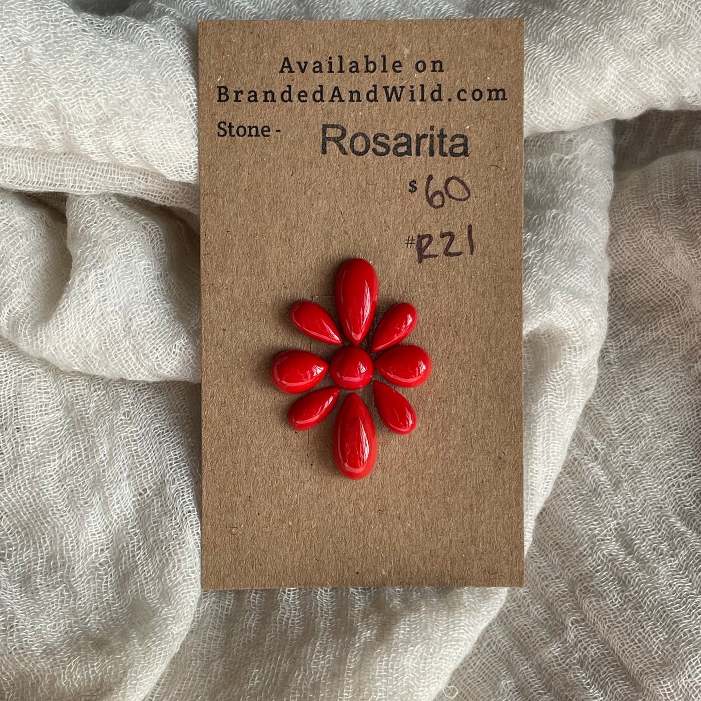 Rosarita - Cabochon - R21 7BDE705F-C9BE-485A-AA24-E69B218338E7 Brandedandwild.com