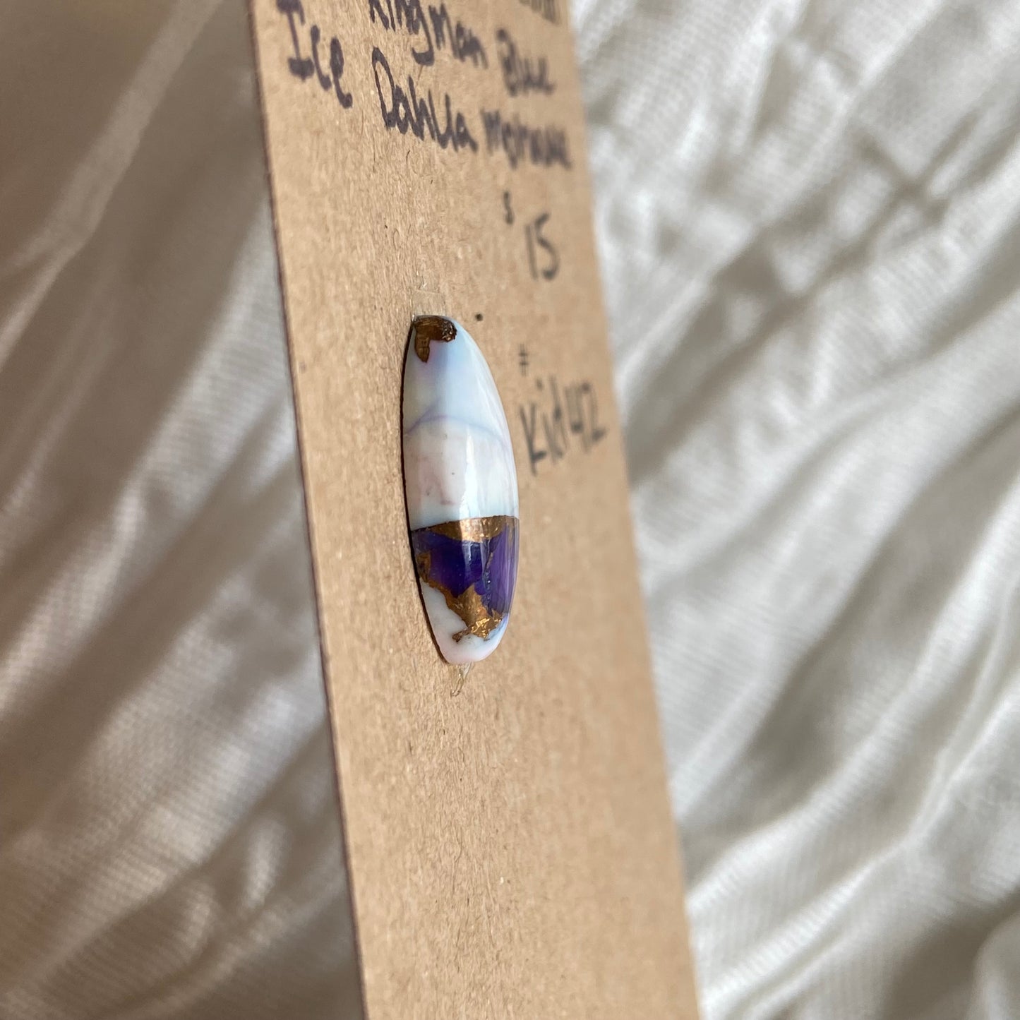 Ice Blue Dahlia Cabochon - KID42 7BF54E83-FB0A-495F-8C99-11BC21806549 Brandedandwild.com