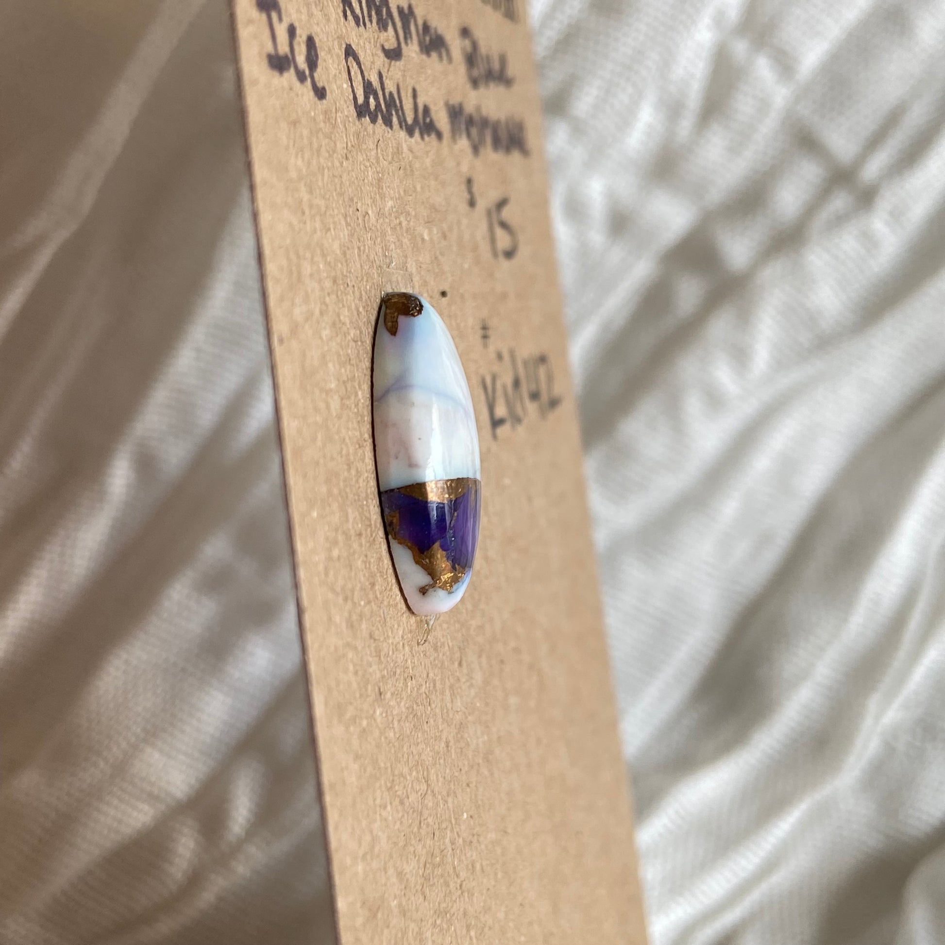 Ice Blue Dahlia Cabochon - KID42 7BF54E83-FB0A-495F-8C99-11BC21806549 Brandedandwild.com