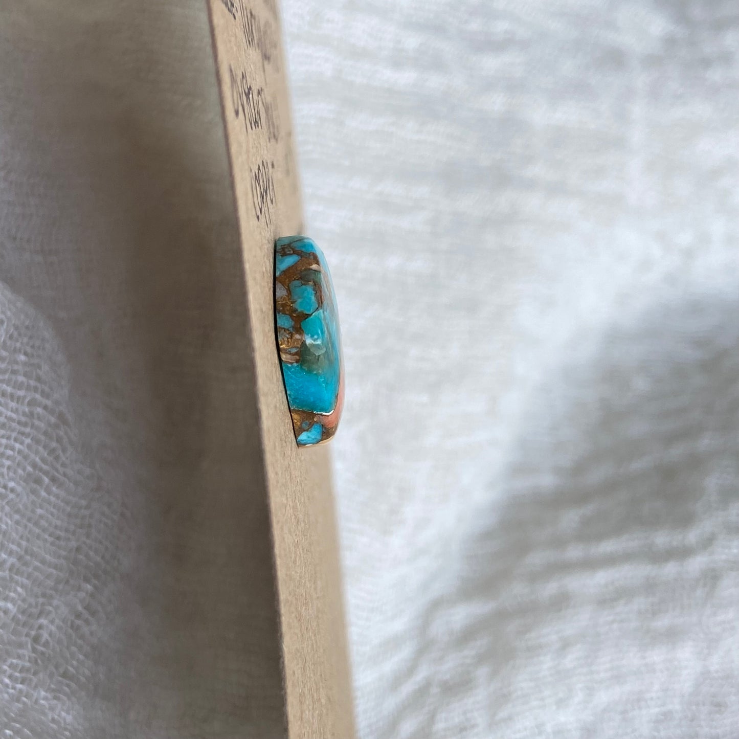 Turquoise, Oystershell, Copper Cabochon - TOC98