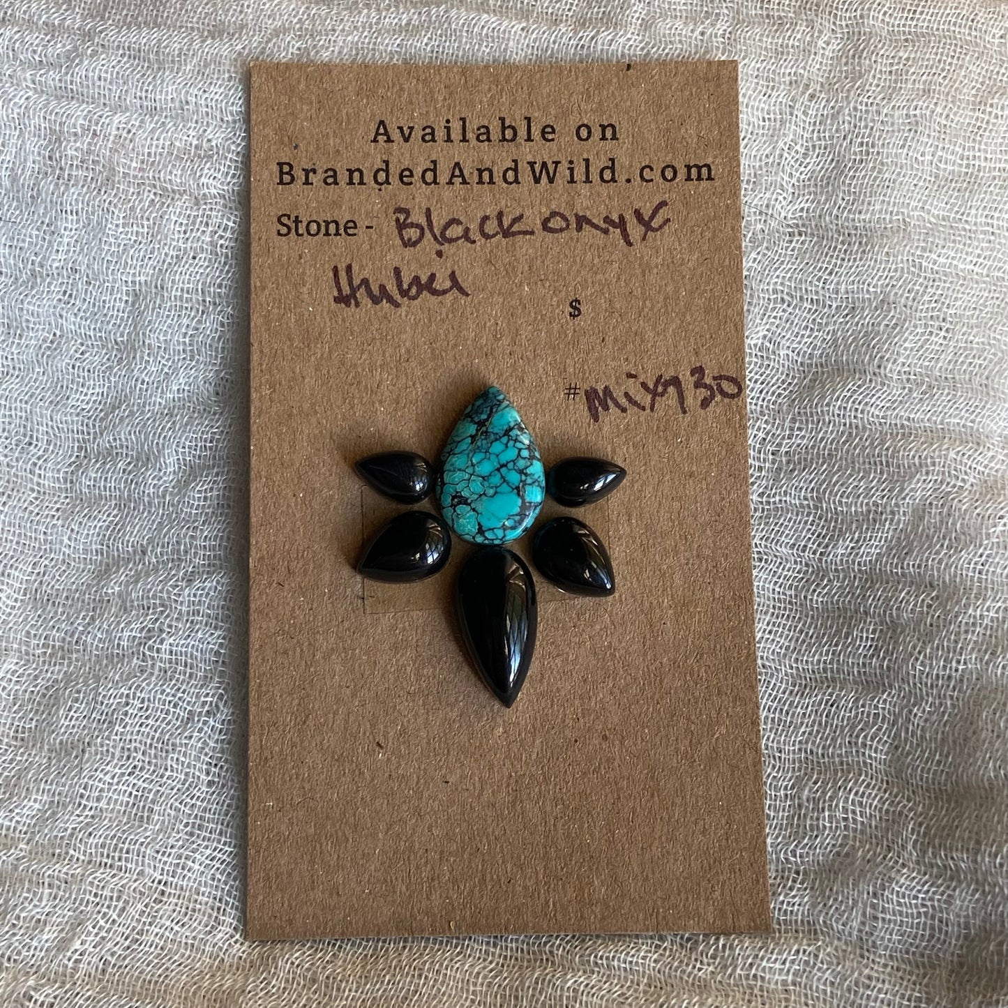 Hubei / Black OnyxCabochon - mix145