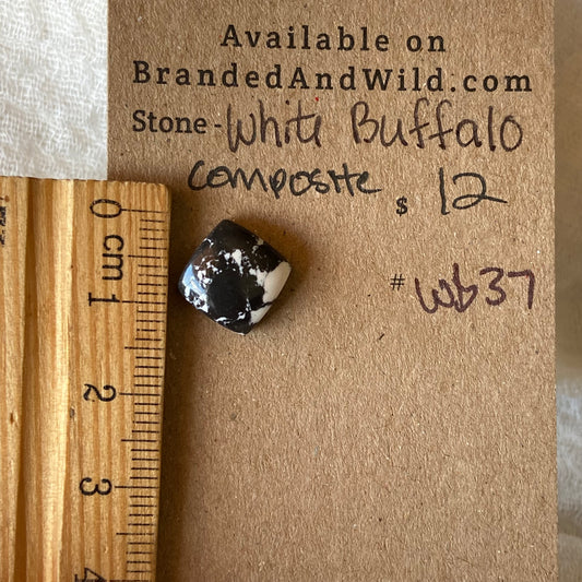 White Buffalo Cabochon - WB37