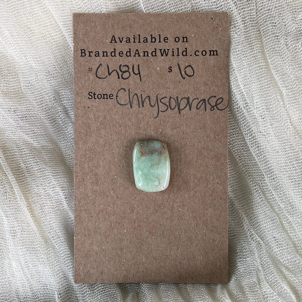 Chrysoprase Cabochon - Ch84 7C346DBC-F2D2-4EAE-8214-E0092B56B41E Brandedandwild.com