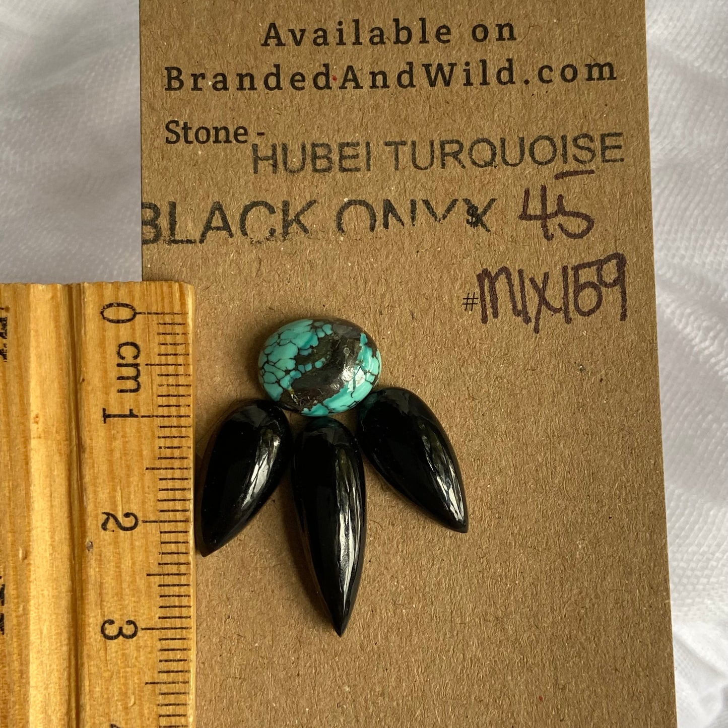 Hubei / Black Onyx Cabochon - Mix159