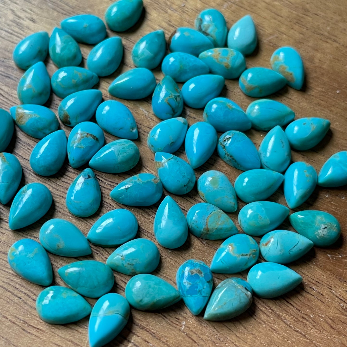 Kingman Turquoise 5x8 pear shape