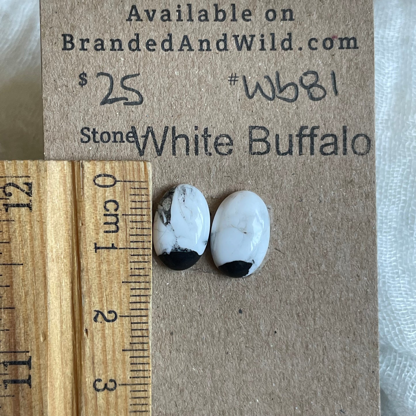 White Buffalo Cabochon - WB81