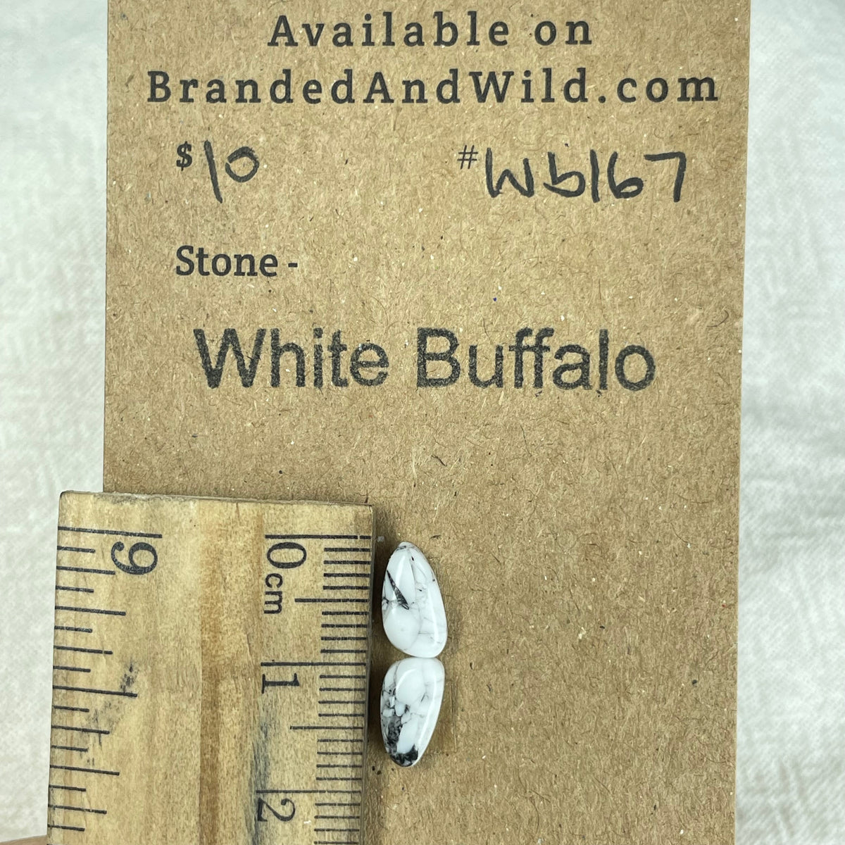 White Buffalo Cabochon - WB167 7CBFEFC2-4BD1-45CB-B67F-7E30AC73A4FD Brandedandwild.com