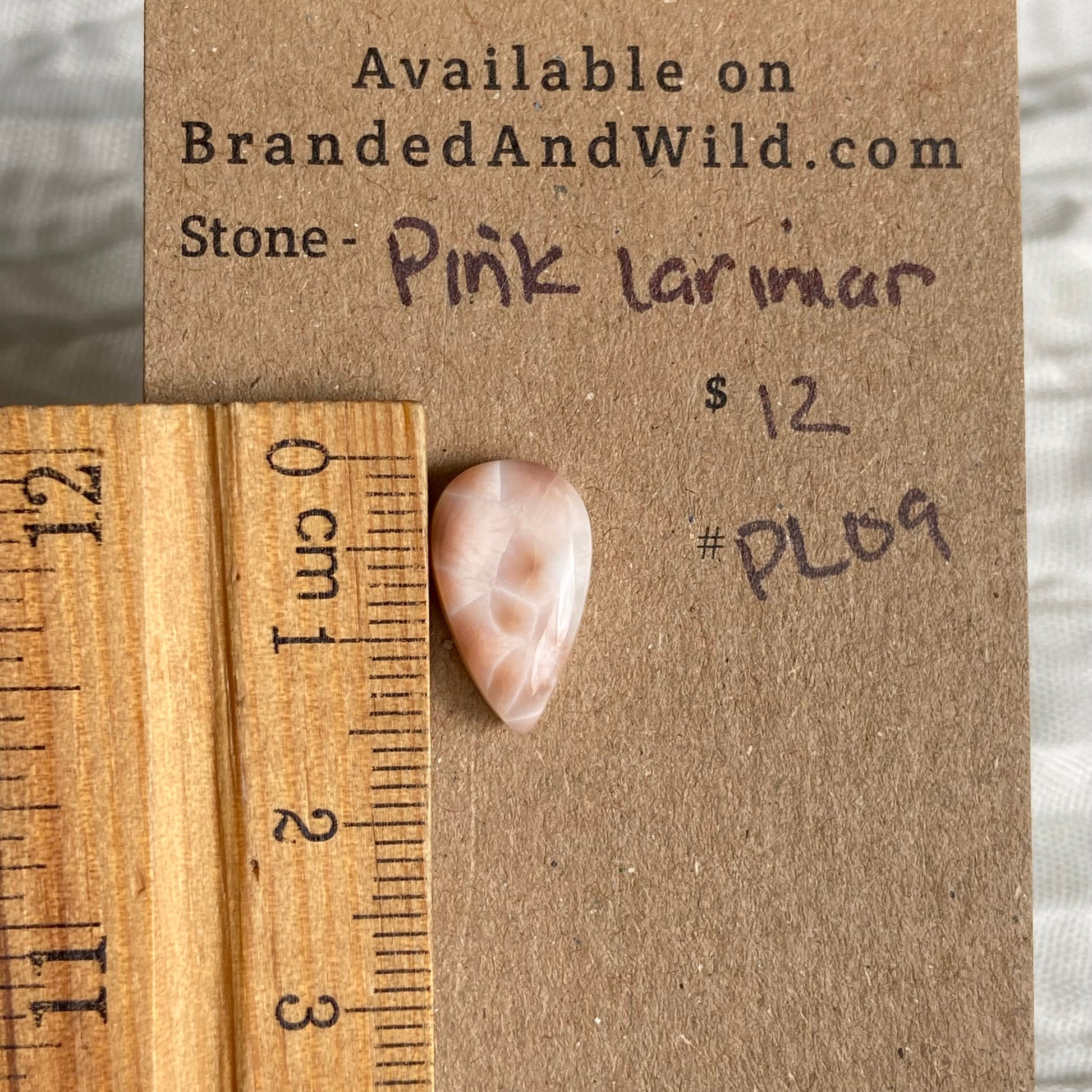 Pink Larimar Cabochon - PL09 7CC2AE1E-3B05-4614-BBA7-CE8825757CB4 Brandedandwild.com