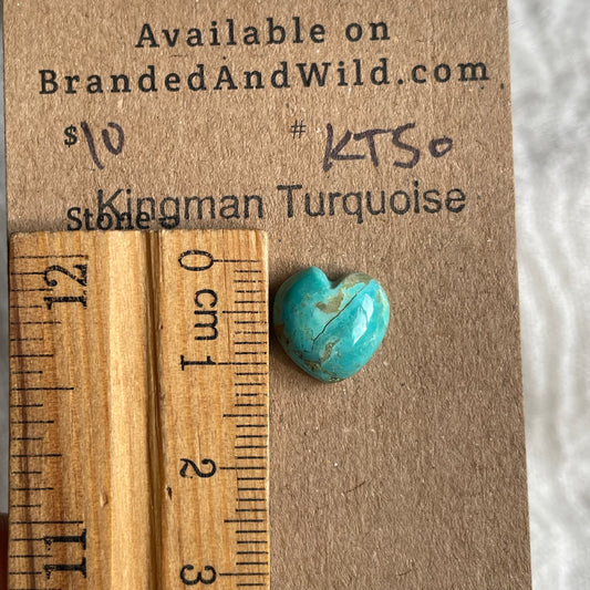 Kingman Turquoise Cabochon - KT50 7CD23CCC-3973-4CCE-A4D0-6113D4C0B2F4 Brandedandwild.com