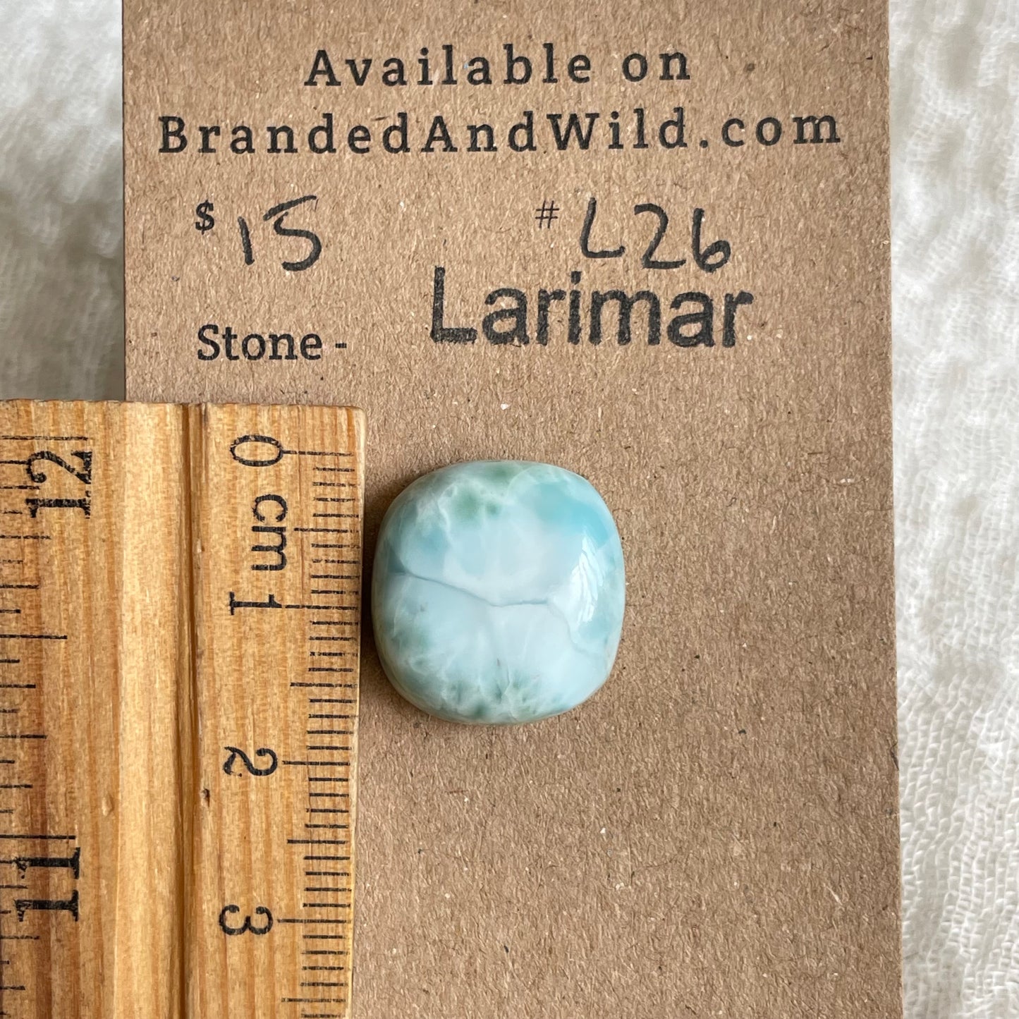 Larimar Cabochon - L26 7CD442A3-6F79-497E-824D-C30102F2713C Brandedandwild.com