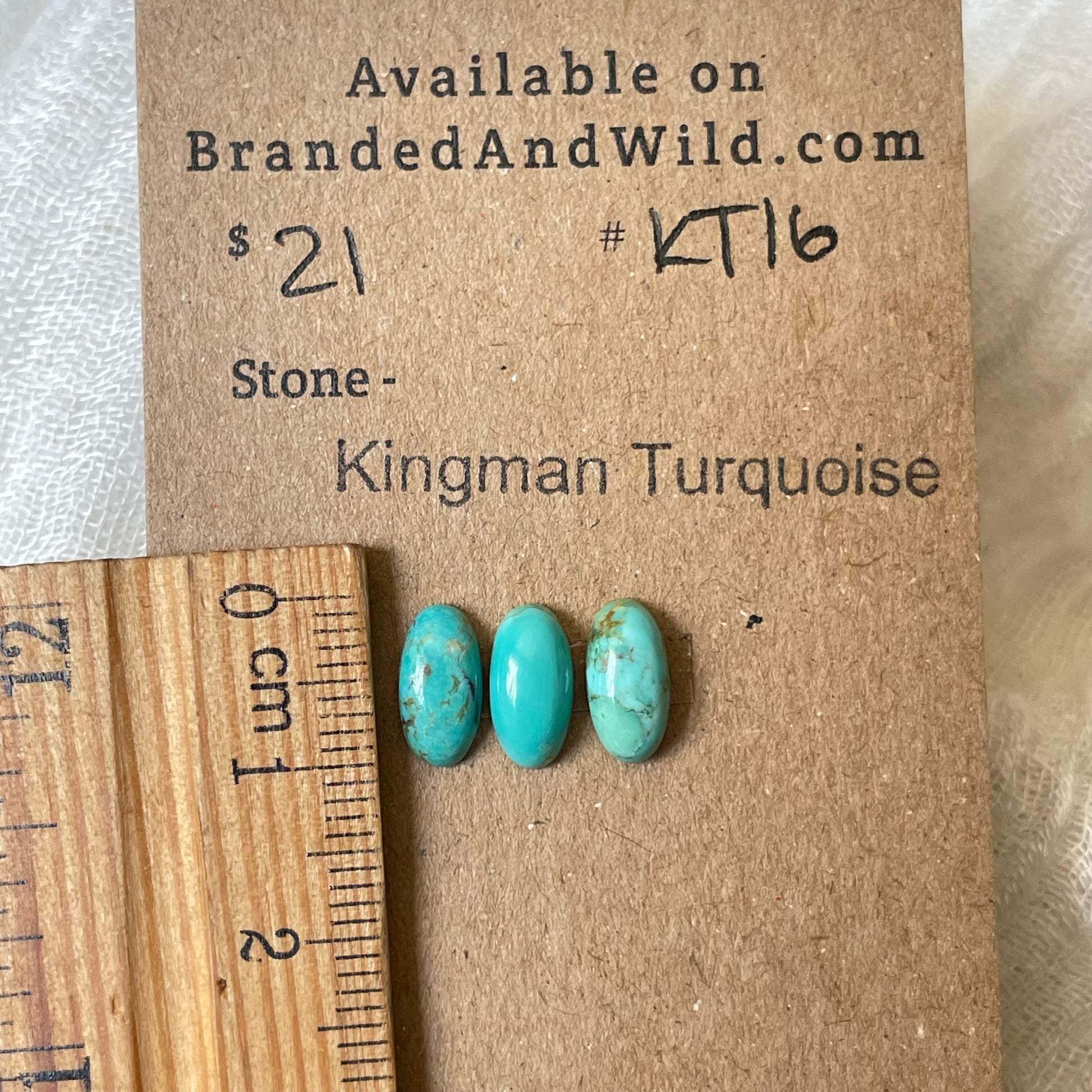 Kingman Turquoise Cabochon - KT16 7CDC91E9-BE1F-4F82-A925-FED3813BC9A4 Brandedandwild.com