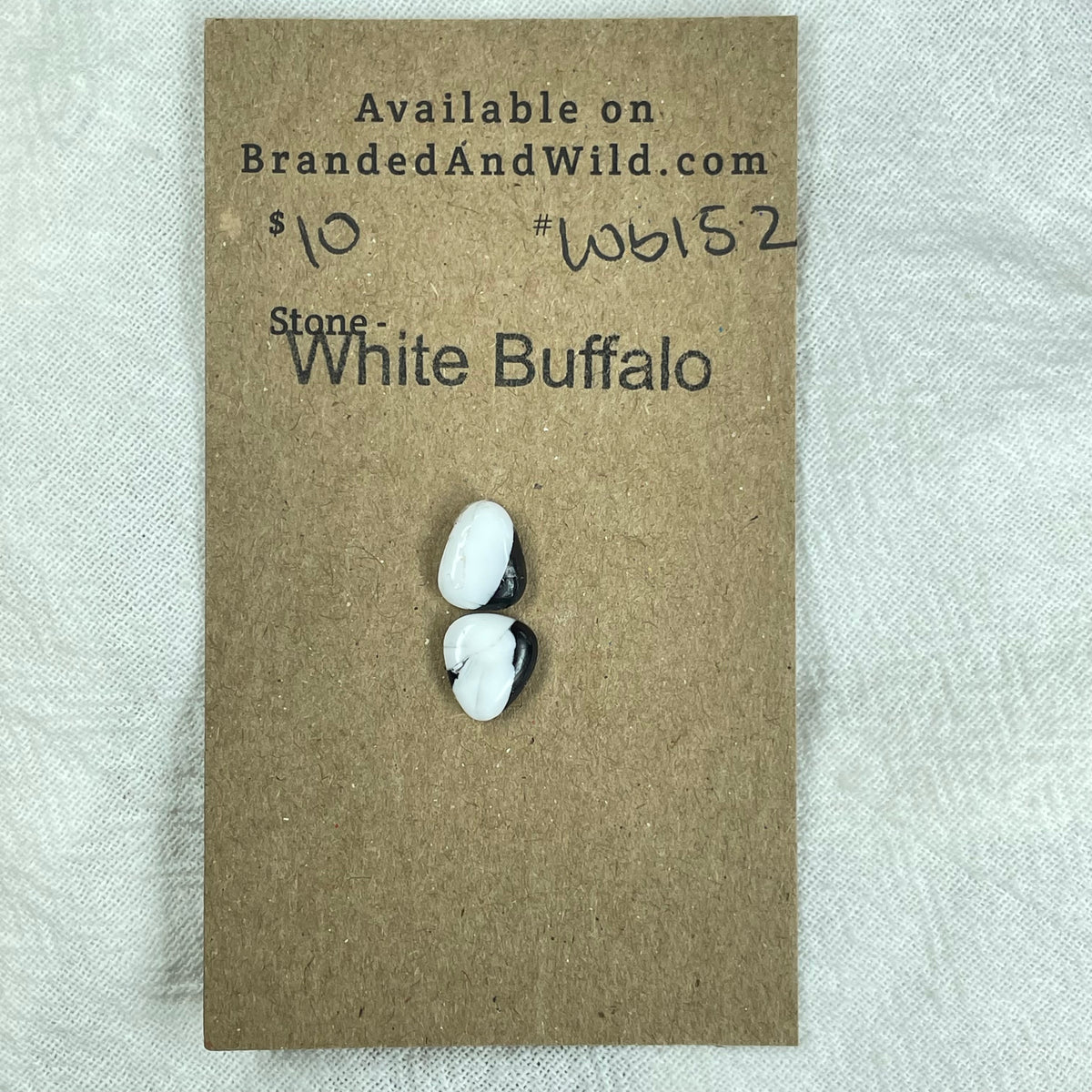 White Buffalo Cabochon - WB152 7CF1754C-23CF-4759-96AD-E510351BD565 Brandedandwild.com
