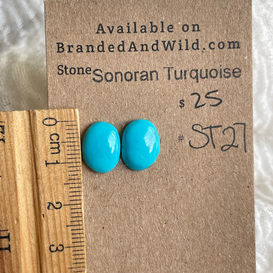 Sonoran Turquoise Cabochon - ST27 7D2D5865-E31C-4189-9836-BC2DC5FC1E1A Brandedandwild.com