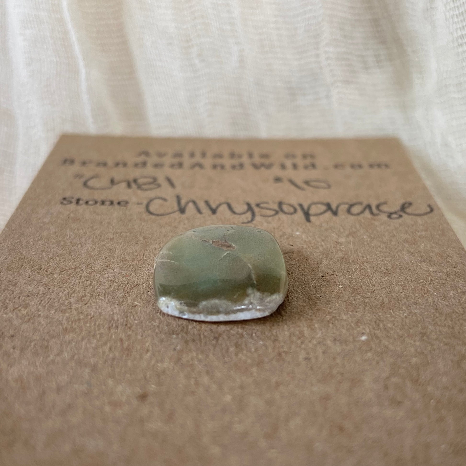 Chrysoprase Cabochon - Ch81 7D466205-C761-42F1-B28E-C2E04CC6A0AB Brandedandwild.com