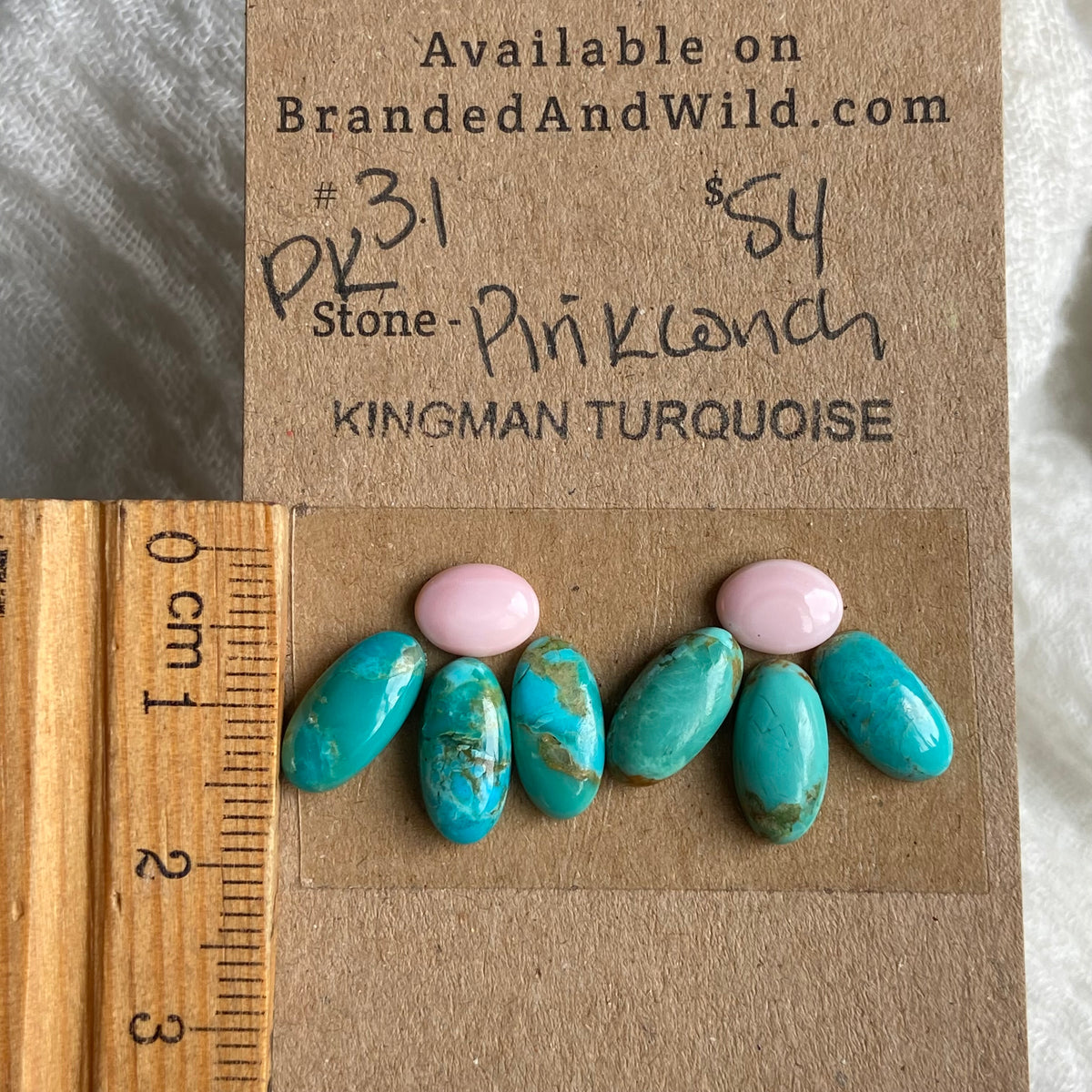 Pink Conch / Kingman Cabochon - PK31 7D621BD3-1B1C-4248-A91C-A43C26C2E713 Brandedandwild.com