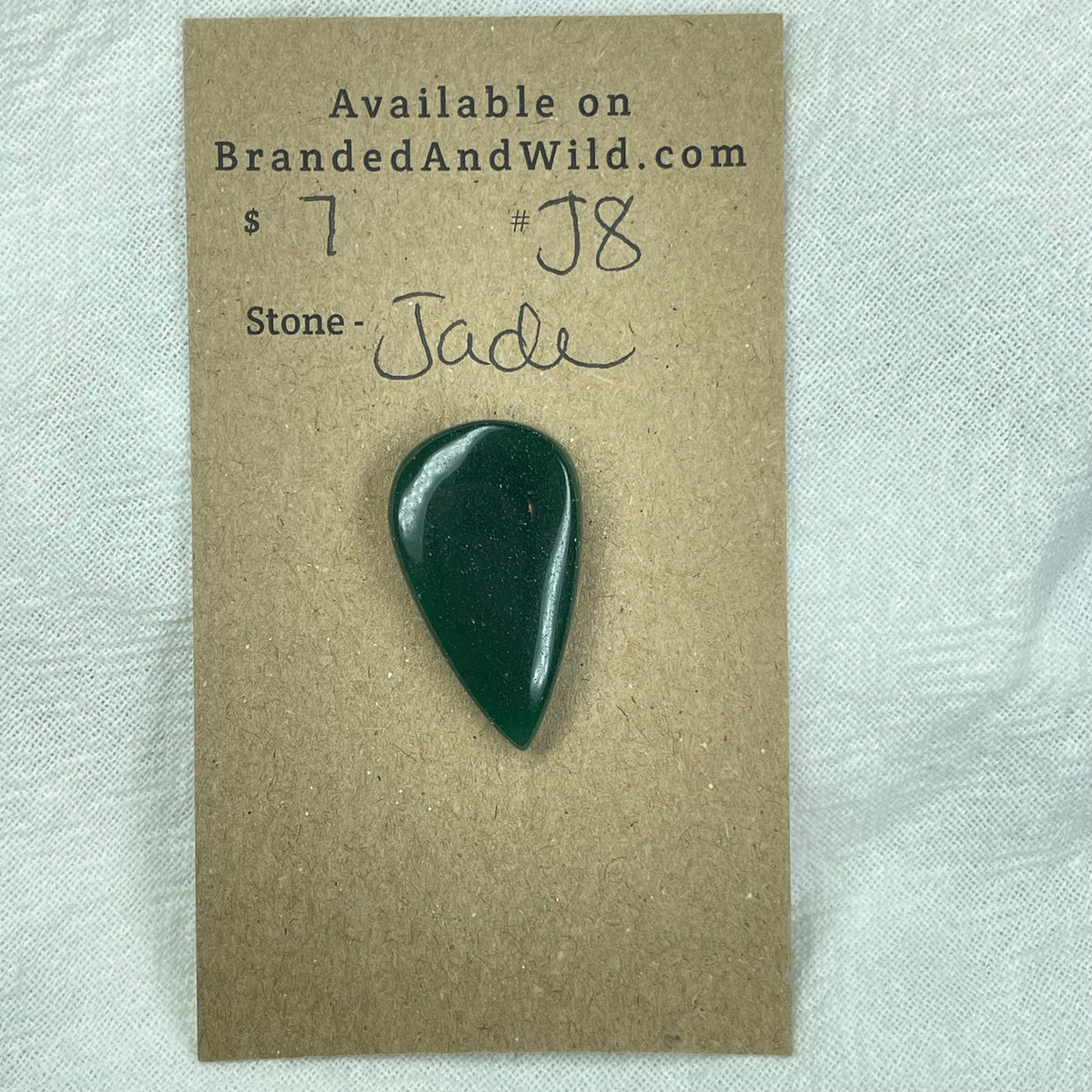 Jade Cabochon - J8 7D65DA2F-3EF0-47E3-8C43-1B9395764F2C Brandedandwild.com