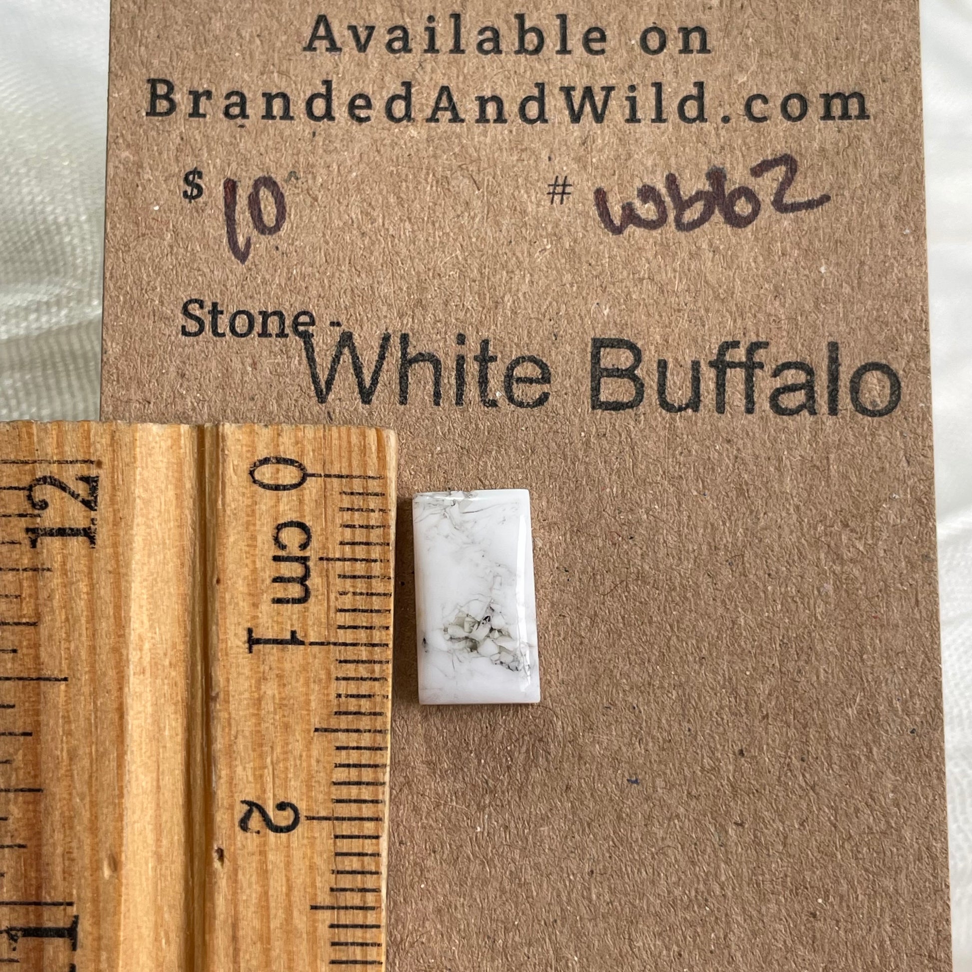 White Buffalo Cabochon - WB62 7D6E4492-3F42-47DF-90CB-6C7628ECB9A5 Brandedandwild.com