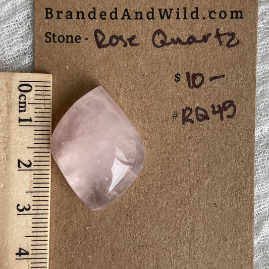 Rose Quartz Cabochon - RQ45